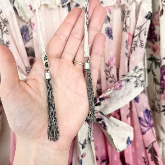 Anthropologie Dip-Dyed Floral Dress - Picture 8 of 16